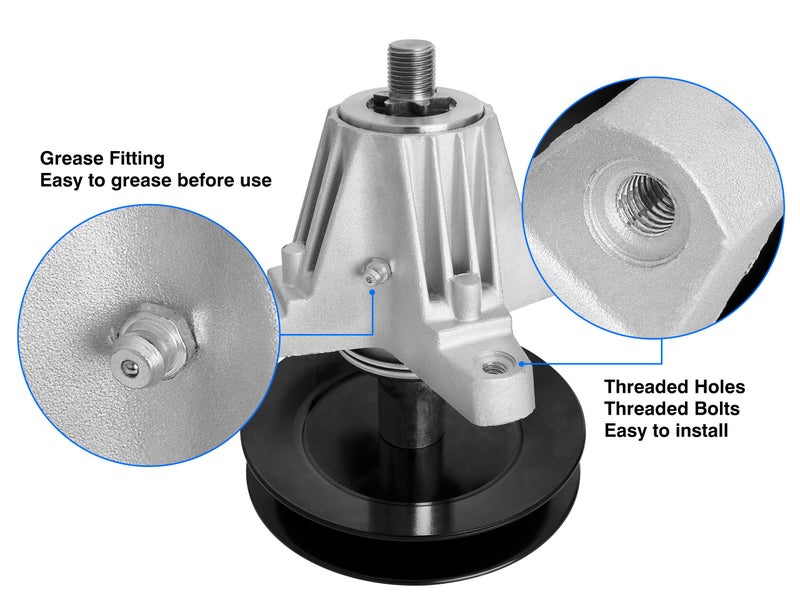 wyevee Replacement 918-06978 Spindle Assembly for 54'' Deck  618-06978 Lawn Mower Spindle Compatible with MTD Troy Bilt Cub Cad et RZT-L54 XT1 XT2  Craftsman G8400 T8400 Mower Deck Spindle - Image 3